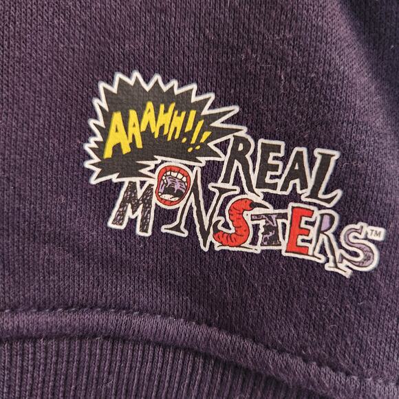 Nickelodeon Aaahhh!!! Real Monsters Men's Size Medium Black Crew‎ New NWT 90's - Picture 5 of 10